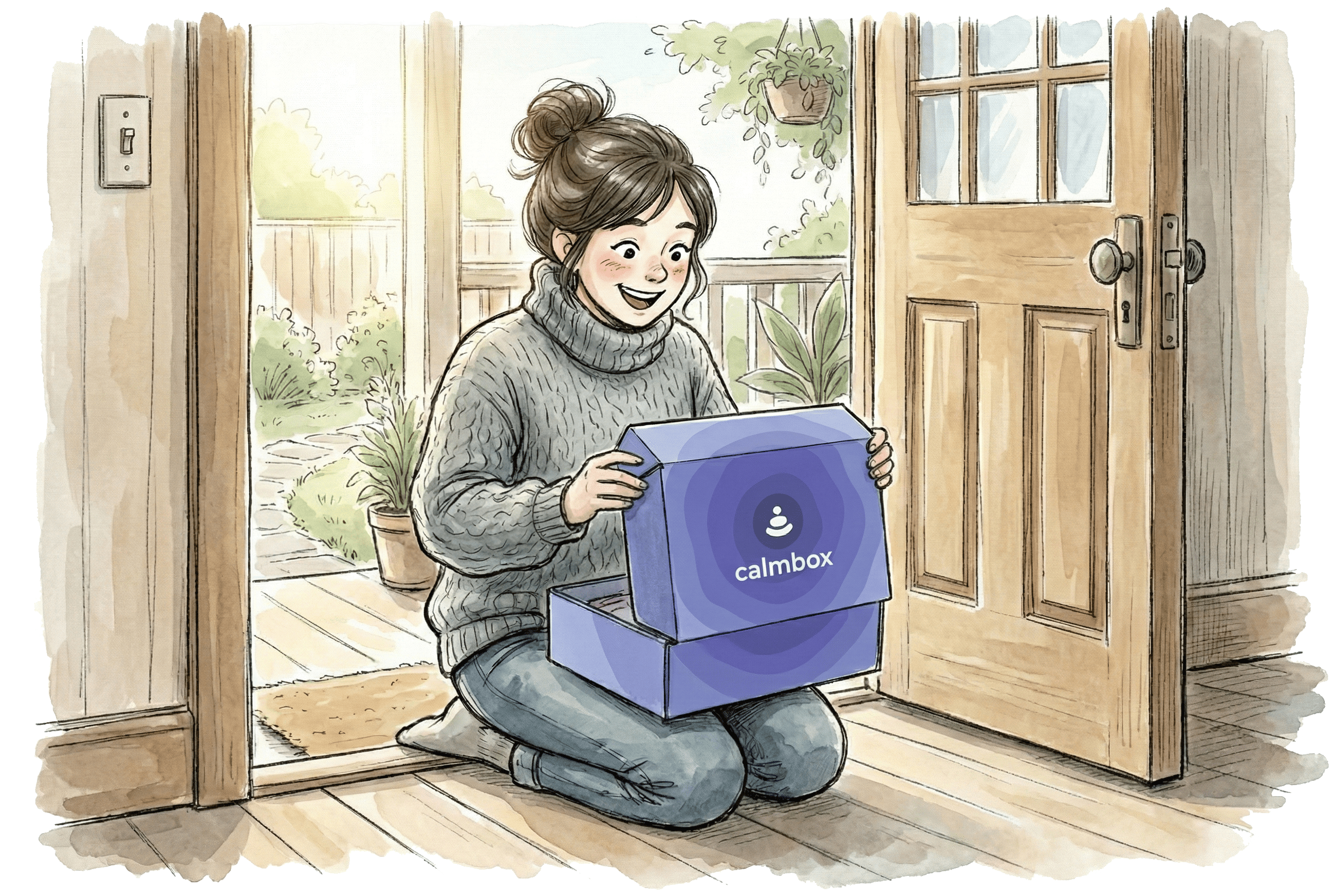 A calmbox on a calm, cozy table