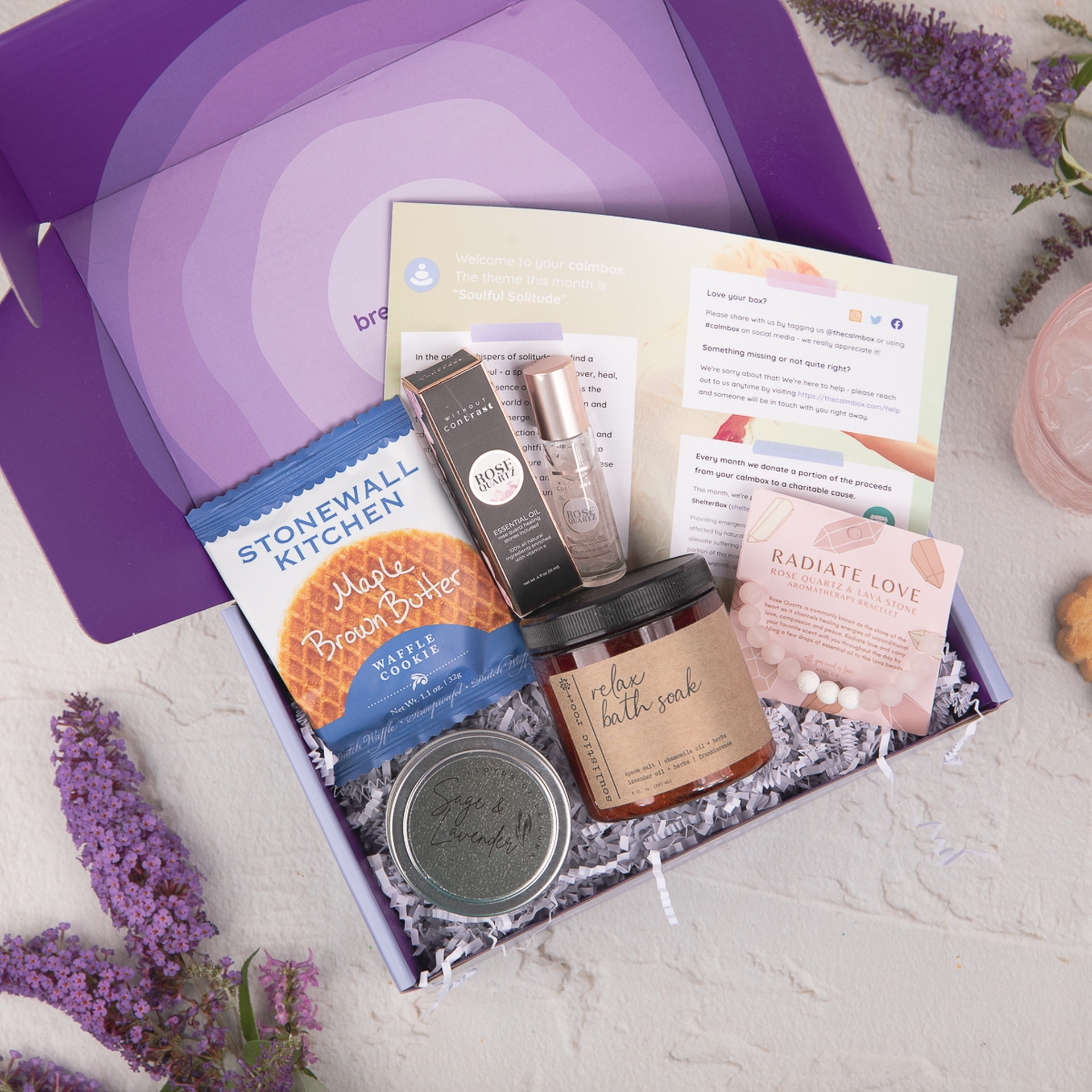 calmbox contents - mindfulness tools